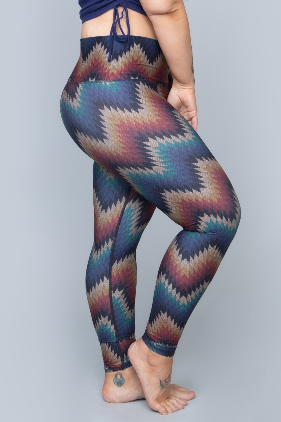 Neon Aztec Gypset Legging - Yoga Clothing by Daughters of Culture
