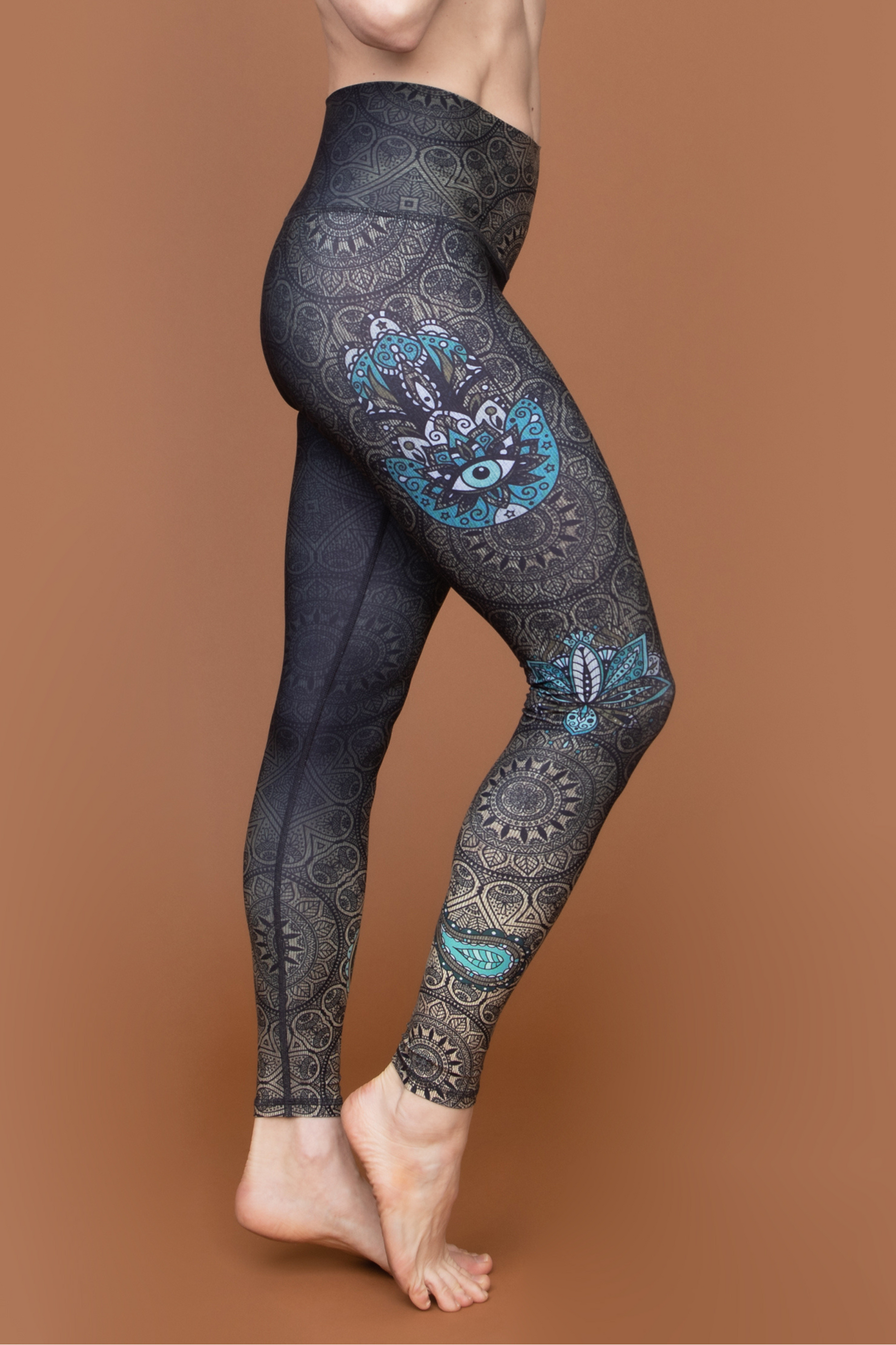 Niyama Sol Microchip Cobalt barefoot leggings XS BNWT