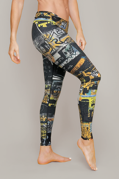 Black Peach Skin Leggings with 3 Waistband – Harp & Sole Boutique