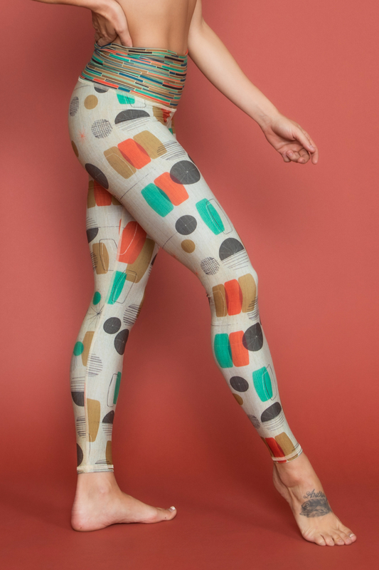 TruFusion X Niyama Sol: Mandala Barefoot Legging : Multi-Color