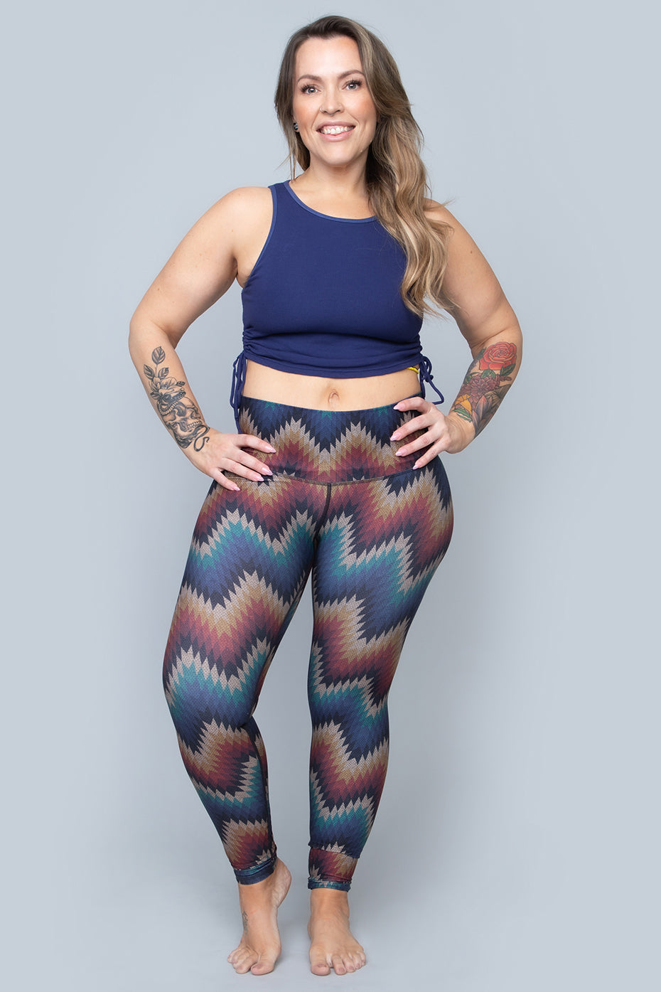 Mesh Pocket Leggings - Tonga – Black Pearl Designs