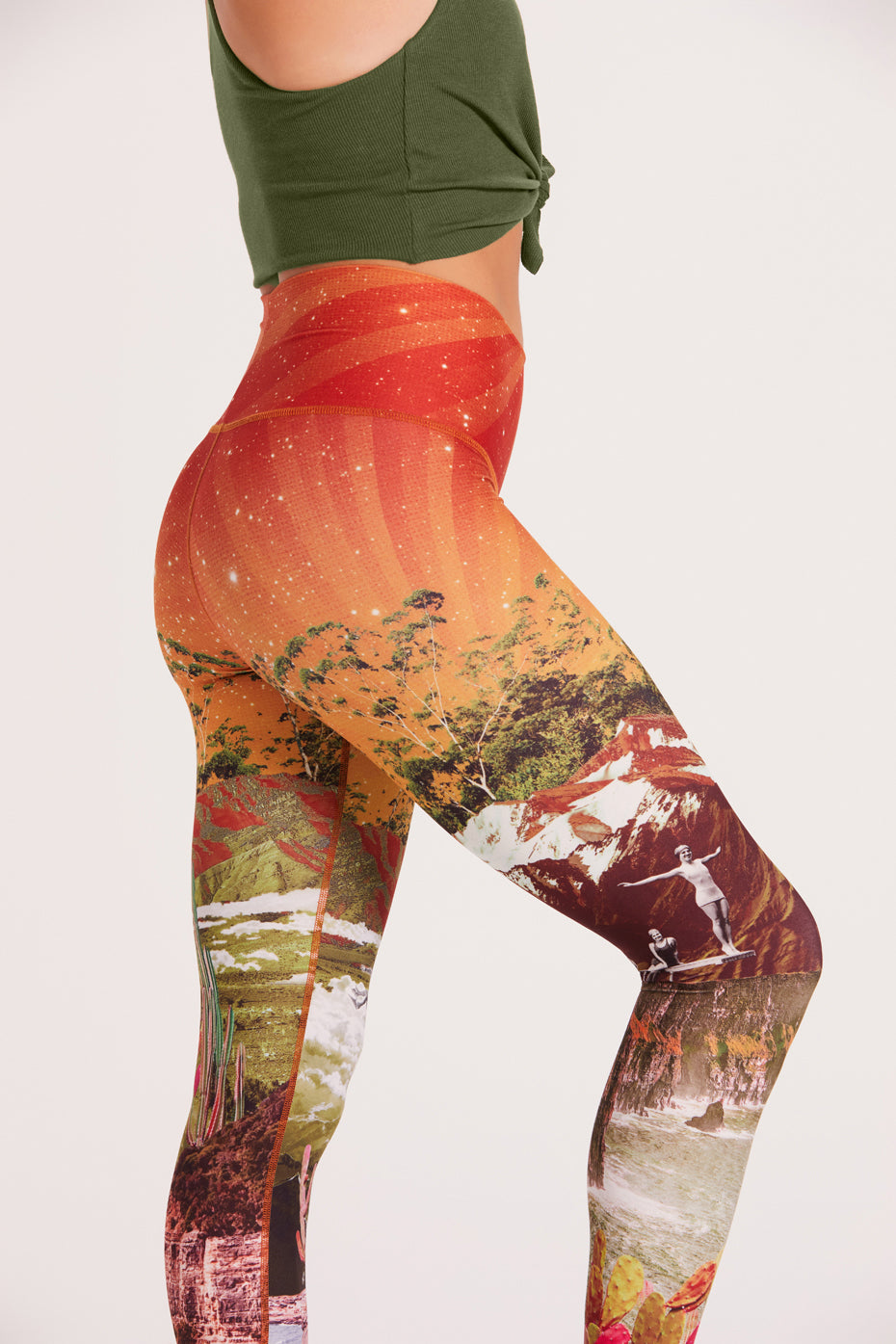 Zentoa salmon 🍣 colored skin tight leggings, Women's Fashion, Activewear  on Carousell